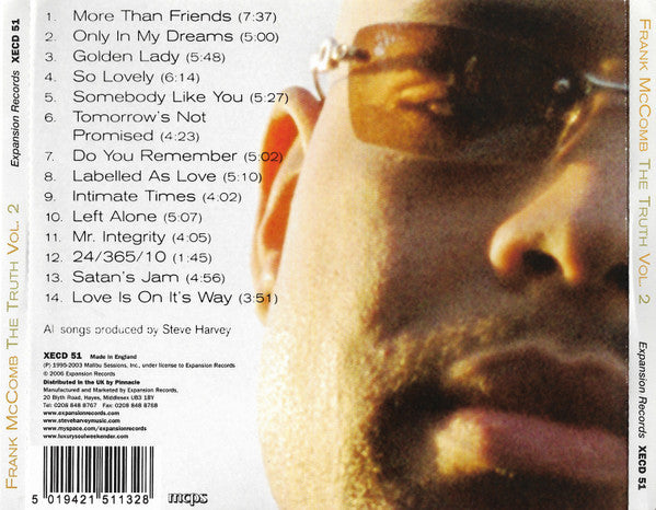 Frank McComb : The Truth Vol. 2 (CD, Album)