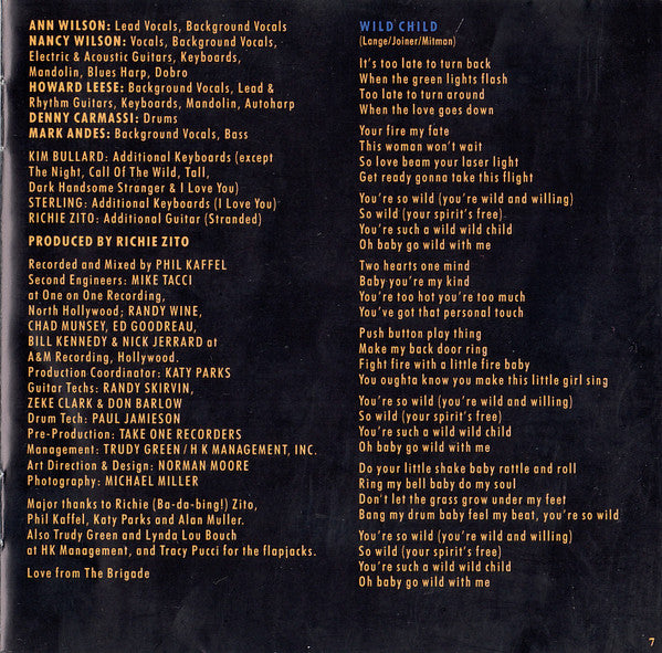 Heart : Brigade (CD, Album)