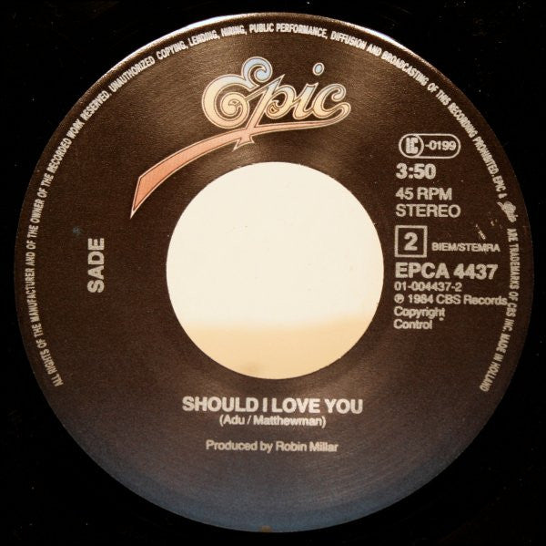 Sade : When Am I Going To Make A Living (7", Single)