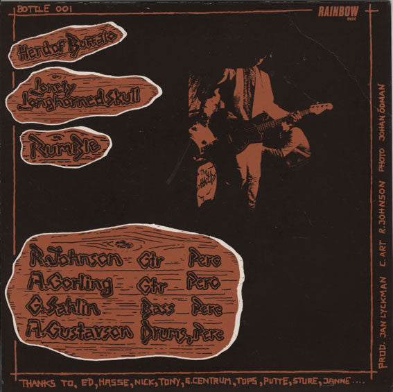 The Bottle Ups : Boppalina Goes West And 3 Others (7", EP, Mono)