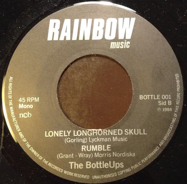 The Bottle Ups : Boppalina Goes West And 3 Others (7", EP, Mono)