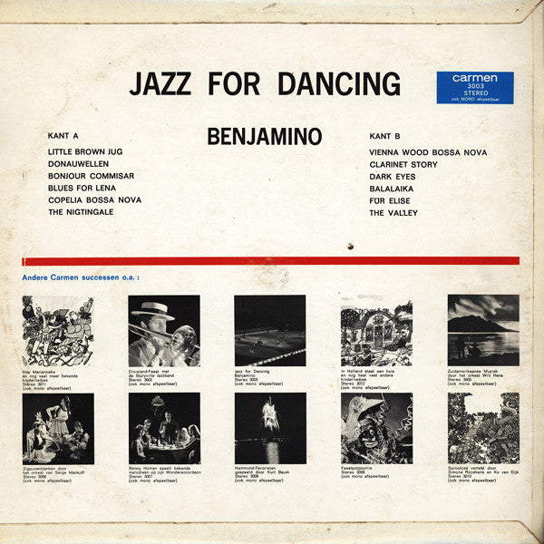 Benjamino : Jazz For Dancing (LP, Album)