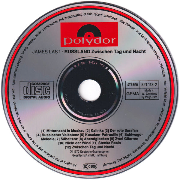 James Last : Russland Zwischen Tag Und Nacht (CD, Album, RE)