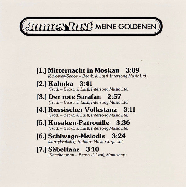 James Last : Russland Zwischen Tag Und Nacht (CD, Album, RE)