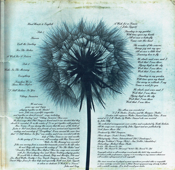 Kind Hearts And English : A Wish For A Season (LP, Album)