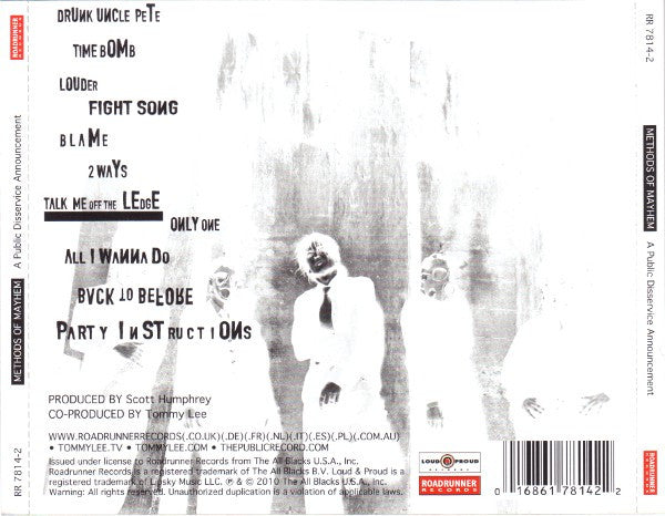 Methods Of Mayhem (2) : A Public Disservice Announcement (CD, Album)