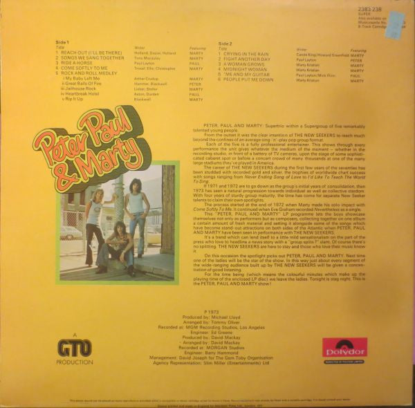 Peter Paul And Marty : Peter Paul & Marty (LP, Album, Gat)