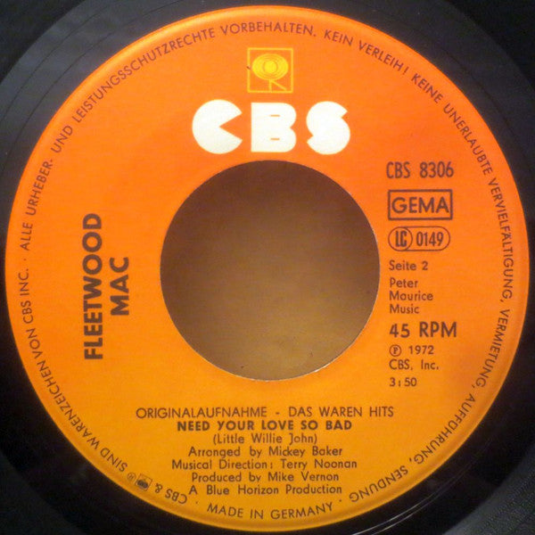 Fleetwood Mac : Need Your Love So Bad / Albatross (7", Single, RE, RP)