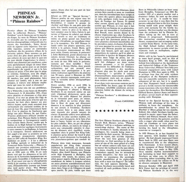 Phineas Newborn Jr. : Phineas' Rainbow (LP, Album, RE, Gat)