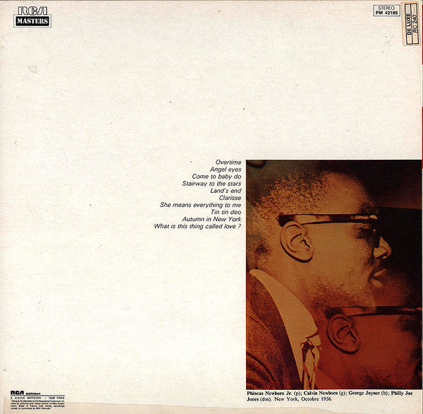 Phineas Newborn Jr. : Phineas' Rainbow (LP, Album, RE, Gat)