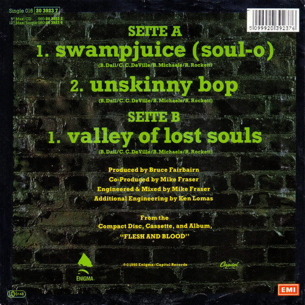 Poison (3) : Unskinny Bop (7", Single)