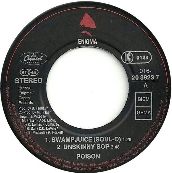 Poison (3) : Unskinny Bop (7", Single)