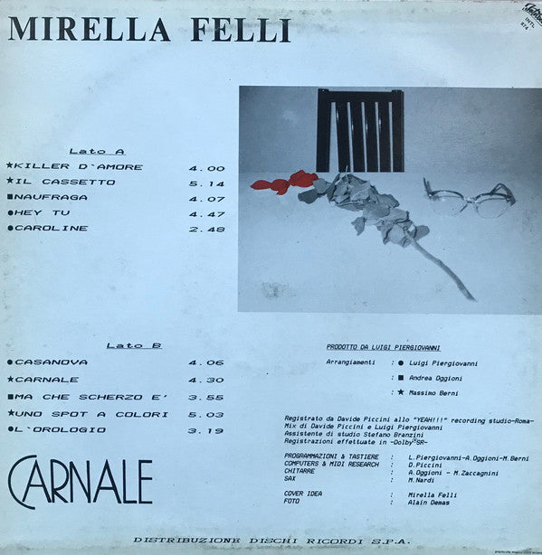 Mirella Felli : Carnale (LP, Album)