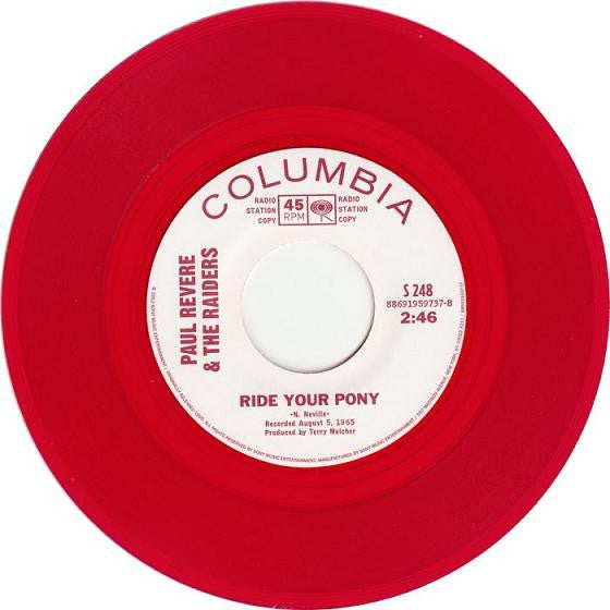 Paul Revere & The Raiders : Ride Your Pony (7", RSD, Single, Ltd, Red)