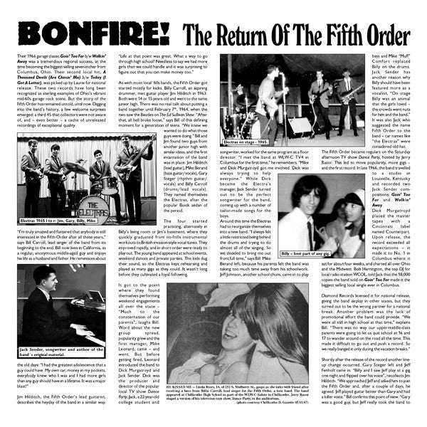 The Fifth Order : Bonfire! Return Of The Fifth Order (LP, Comp, Mono)