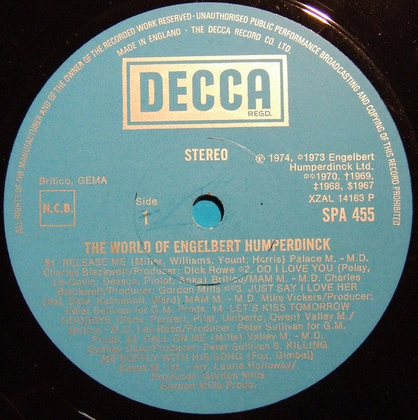 Engelbert Humperdinck : The World Of Engelbert Humperdinck (LP, Comp)
