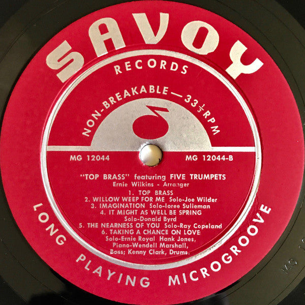 Ernie Wilkins : Top Brass Featuring Five Trumpets (LP, Album, Mono)