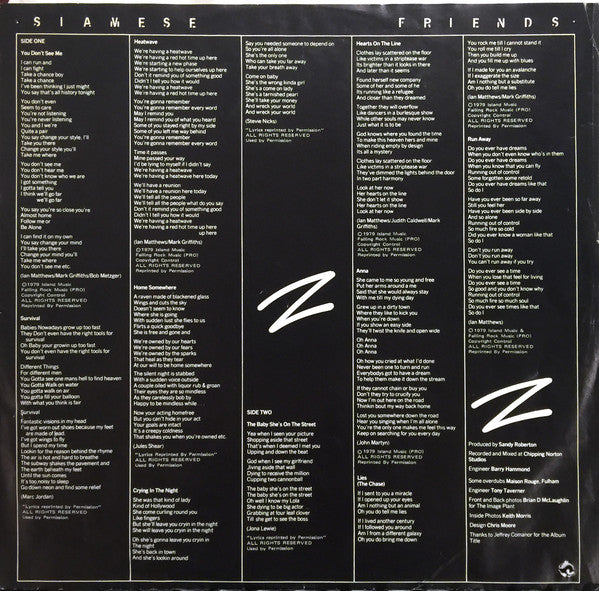 Iain Matthews : Siamese Friends (LP, Album)