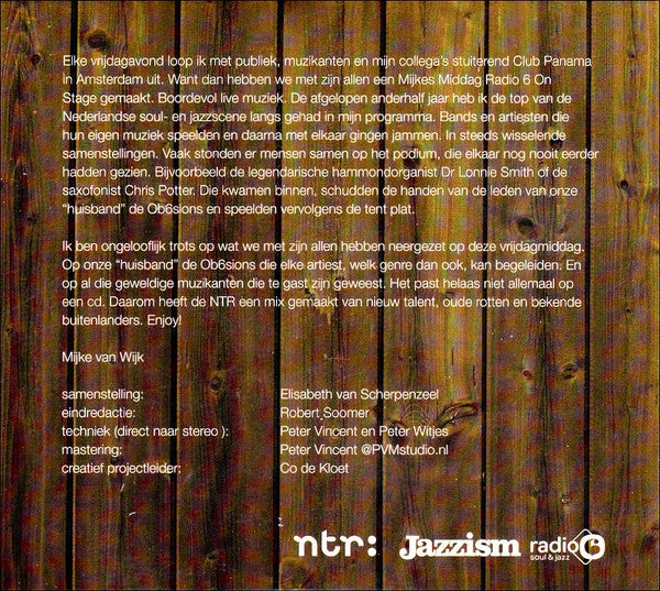 Various : Mijke's Middag (Radio 6 On Stage) (CD, Comp, Promo)