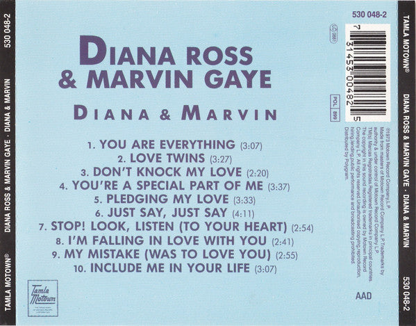 Diana Ross & Marvin Gaye : Diana & Marvin (CD, Album, RE)