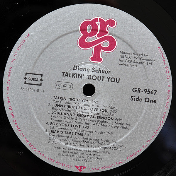 Diane Schuur : Talkin' 'Bout You (LP, Album)