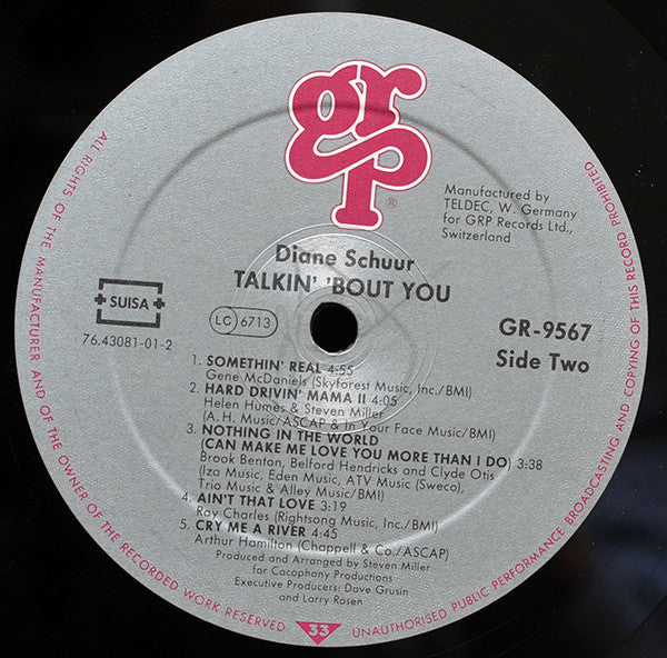 Diane Schuur : Talkin' 'Bout You (LP, Album)