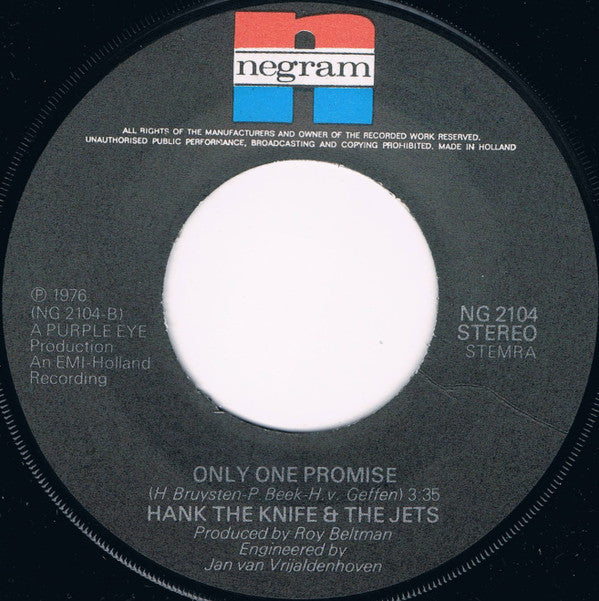 Hank The Knife And The Jets : Yesterday Star (7", Single)