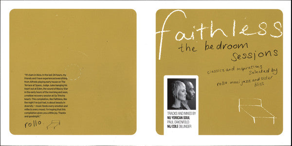 Faithless : The Bedroom Sessions (CD, Mixed)