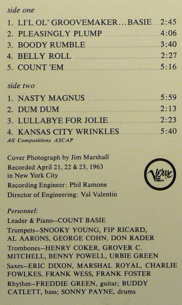 Count Basie Orchestra : L'il Ol' Groovemaker... Basie! (LP, Album)