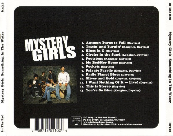 The Mystery Girls (2) : Something In The Water (CD, Album)