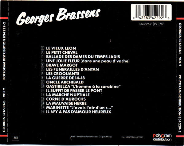 Georges Brassens : Master Serie Vol. 2 (CD, Comp)