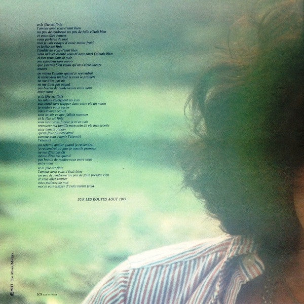 Nicolas Peyrac : Et La Fête Est Finie... (LP, Album, RE, Gat)