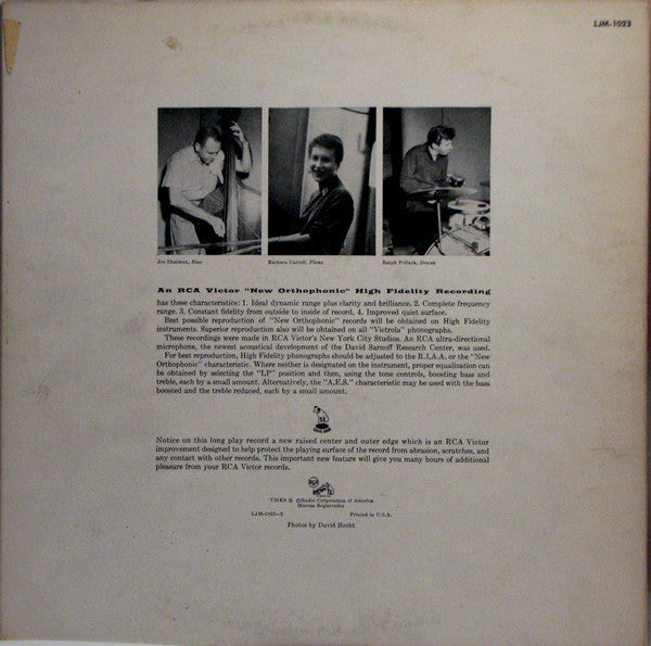 Barbara Carroll : Lullabies In Rhythm (LP, Mono)