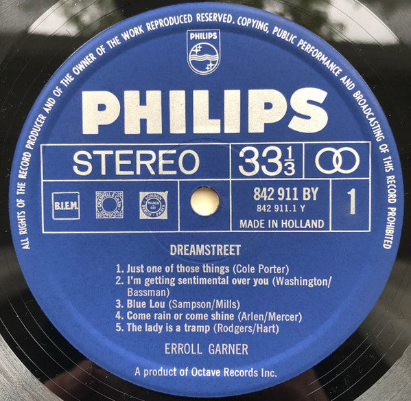 Erroll Garner : Dreamstreet (LP, Album, RE)