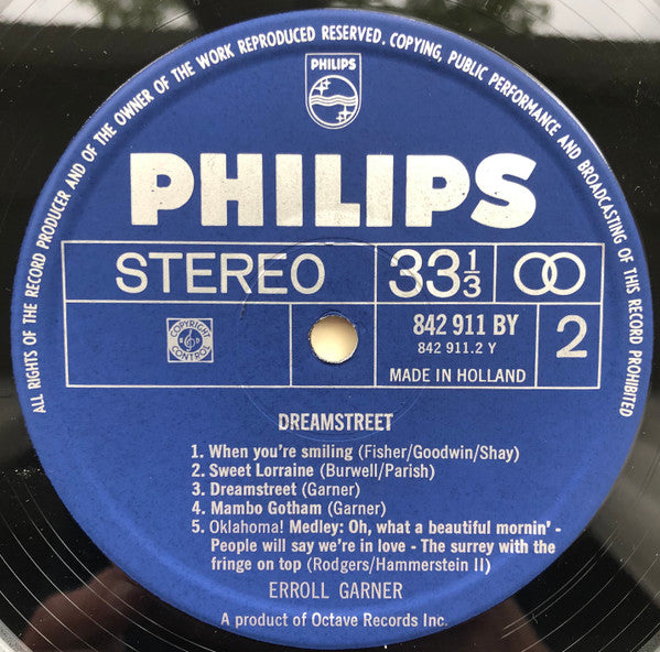 Erroll Garner : Dreamstreet (LP, Album, RE)