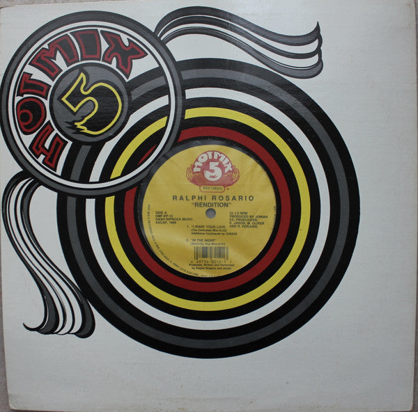 Ralphi Rosario : Rendition (12", EP)
