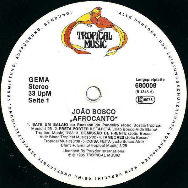 João Bosco : Afrocanto (LP, Comp)