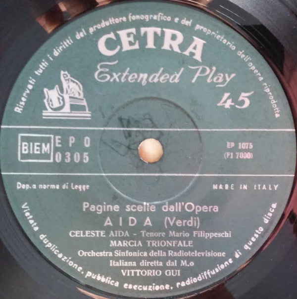 Giuseppe Verdi : Aida (7", EP)