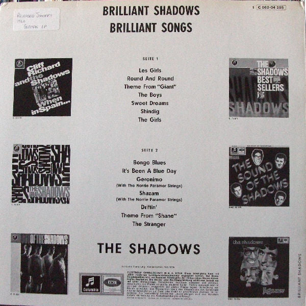 The Shadows : Brilliant Shadows Brilliant Songs (LP, Comp, Mono, RE)