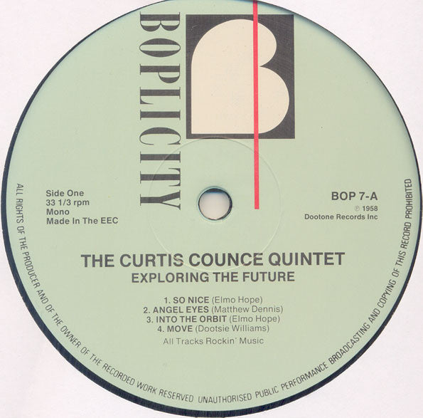 The Curtis Counce Quintet : Exploring The Future (LP, Album, Mono, RE)