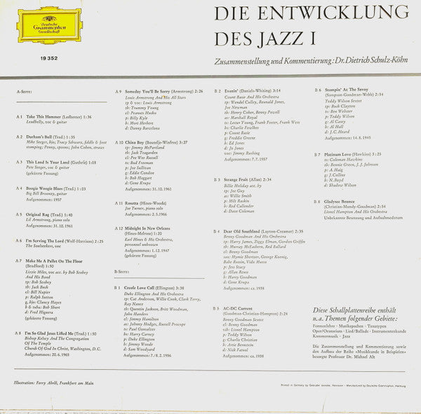 Various : Die Entwicklung Des Jazz I (LP, Comp)