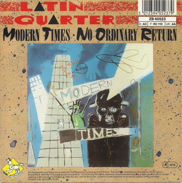 Latin Quarter : Modern Times (7", Single)