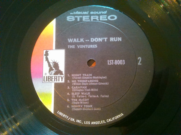 The Ventures : Walk Don't Run (LP, Album, RE)