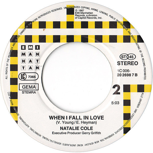 Natalie Cole : Everlasting (7", Single)