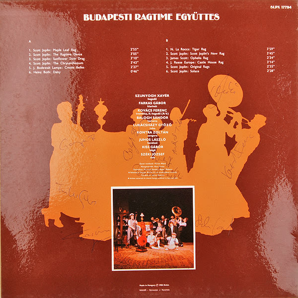 The Budapest Ragtime Band : Ragtime (LP, Album)
