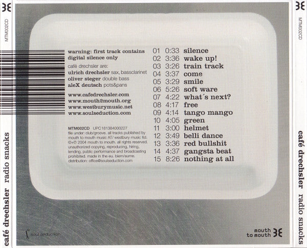 Café Drechsler : Radio Snacks (CD, Album)