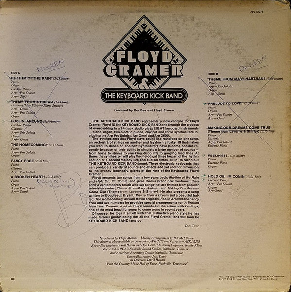 Floyd Cramer : Floyd Cramer & The Keyboard Kick Band (LP, Album)