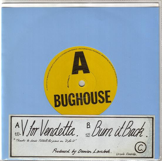 Bughouse : V For Vendetta (7", Single)