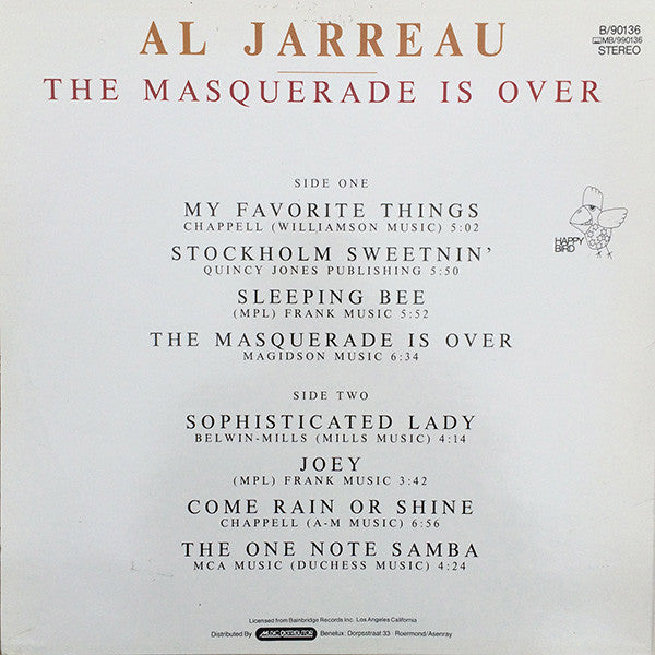 Al Jarreau : The Masquerade Is Over (LP, Album)