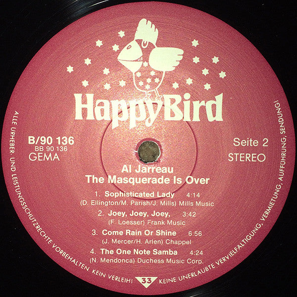 Al Jarreau : The Masquerade Is Over (LP, Album)